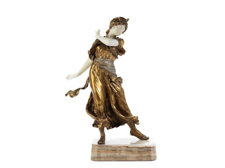 Bronzefigur einer orientalischen Tänzerin